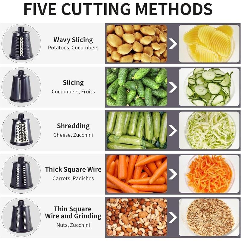 Multifunction Manual Vegetable Slicer Potato Cutter Cheese Grater Veggie Chopper Meat Grinder Food Shredder