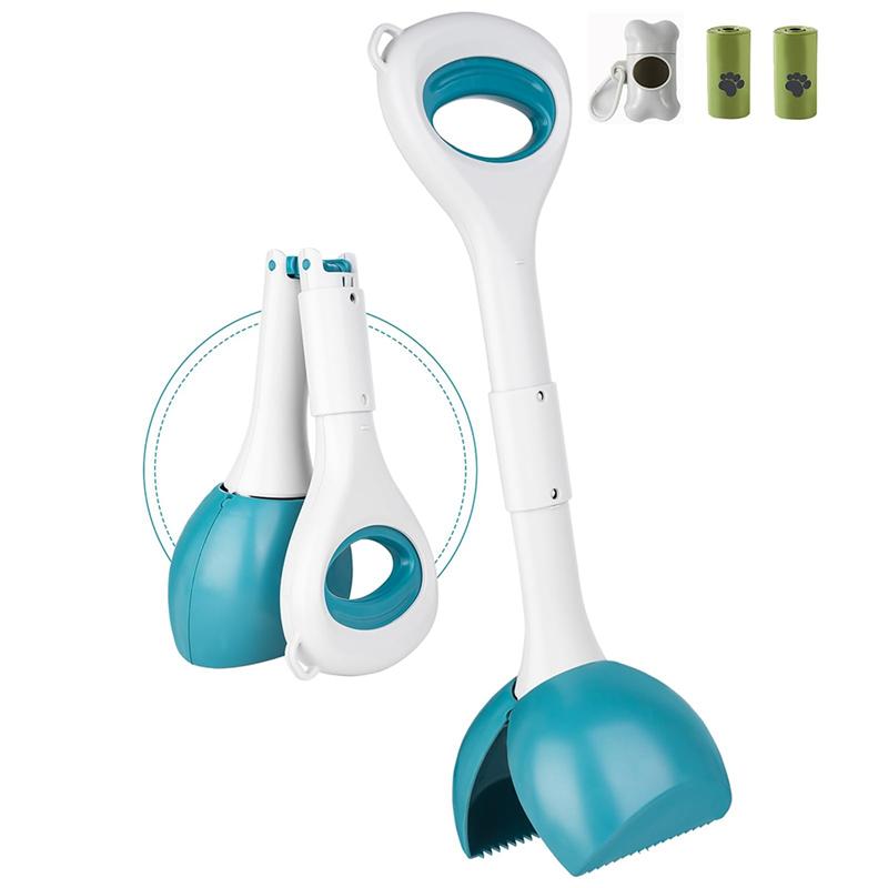 Dog Pooper Scooper-For Medium Dogs-Ergonomic Handle-Poop Scooper-Outdoor Pet Waste Cleaner Tool Cleanup