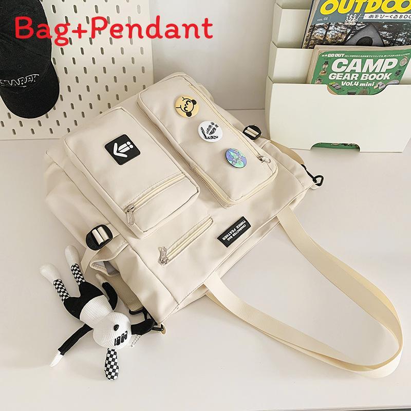 Nylon Casual Crossbody Bag For Men Large Capacity School Commuting Travel