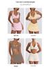 Q1R Stoßfeste Elastische Träger Fitness Halter Top & Tennisrock Set