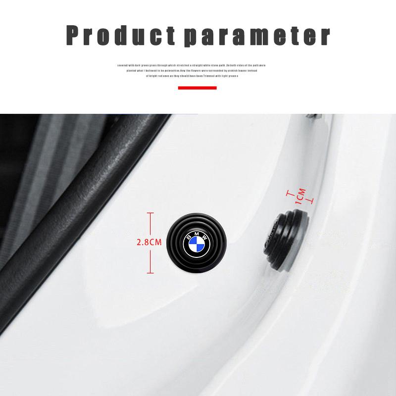 NVEQ9 Car Silicone Door Shock Stickers Absorber Soundproof Buffer Pier For BMW F12 F13 G30 G32 F34 F40 F45 F46 X1 X2 X3 X5 X4 X6 X7 F2