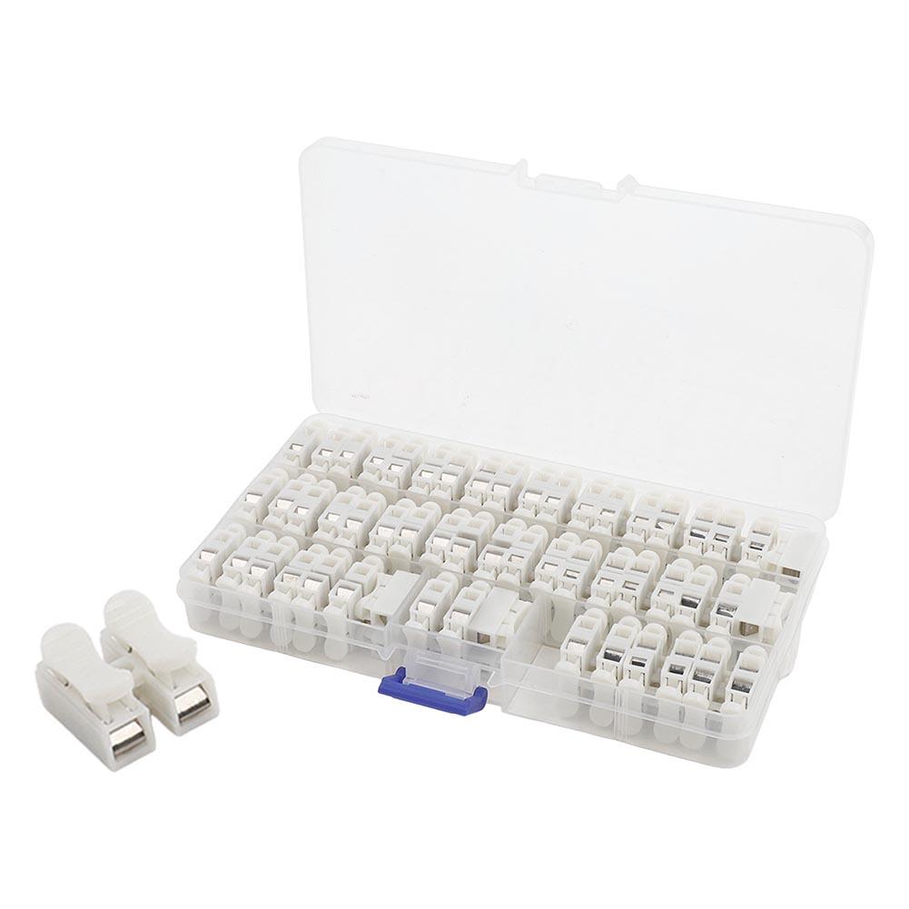 55PCS CH-2 Quick Connect Terminal 220V 10A Wire Branching And Parallel Connector Reusable & Quick-Connect Design