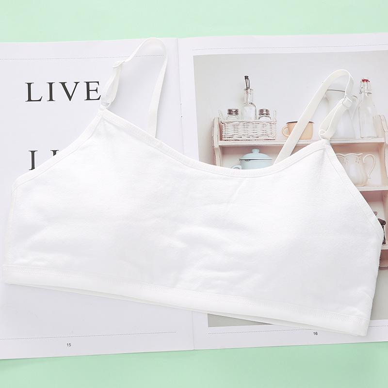 

Однотонный тренировочный бюстгальтер для девочек 12-15 лет Large (recommended 75-100 lbs) белый