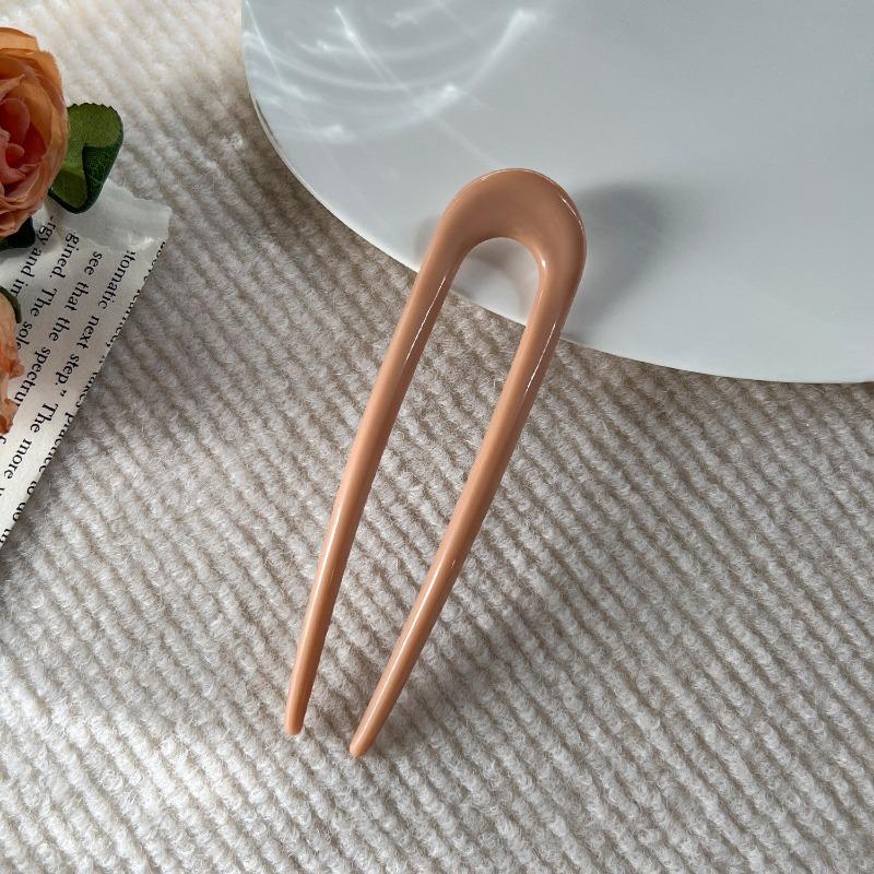 Elegante Haarnadel in U-Form im chinesischen Stil, schlichte Dutt-Haarspange, Haarnadel, Kopfschmuck