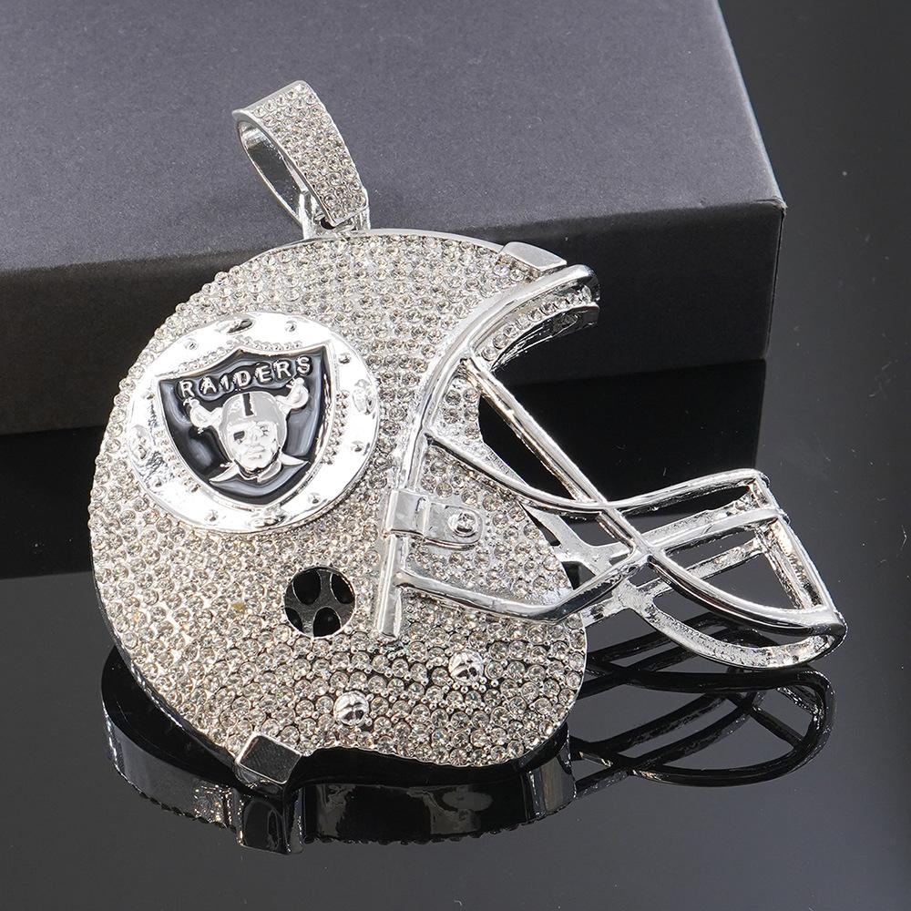 Las Vegas Raiders Footballhelm Legierung Anhänger