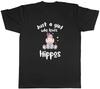 Girl Who Loves Hippos Mens T-Shirt Hippopotamus Lover Tee Gift