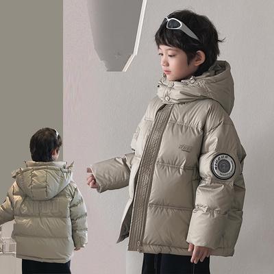 Winter Boys Warm Down Coats Children Cotton-Padded Jackets Kids Clothing Baby Hooded Outerwear 5-12 Years