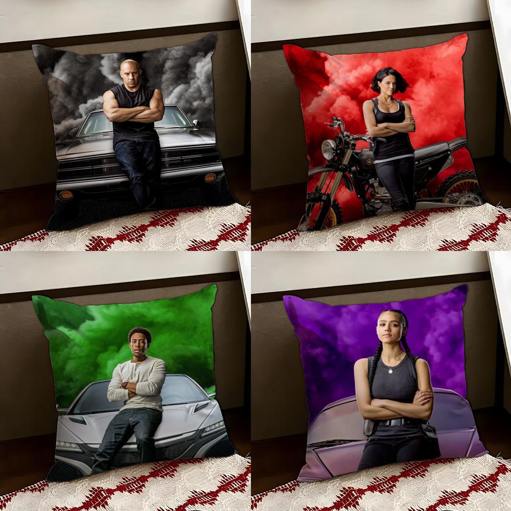 Movie TThe Fast The FuriousS Cushion Cover Reversible Soft Durable Pillow Cover Home Car MultiScene Use for Daily Comfort