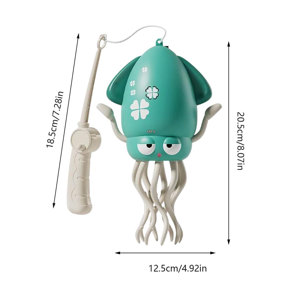 Dancing Squid Kids Electronic Pet Toys Interactive Development Toys Induction Lying Flat Squid With Light Music Birthday Gifts