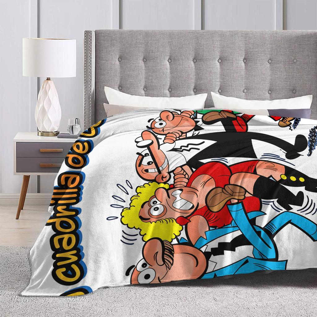 Mort & Phil Mortadelo y Filemón Blanket Quality Super Soft Throw Blanket Spring Camping Outdoor Comfortable Bedspread