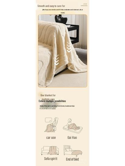 Plush Non-Slip Cat-Scratch-Proof Sofa Cover for Autumn/Winter