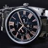 Taendi Sun & Moon Men'S Metal Watch T-1511 M Bk