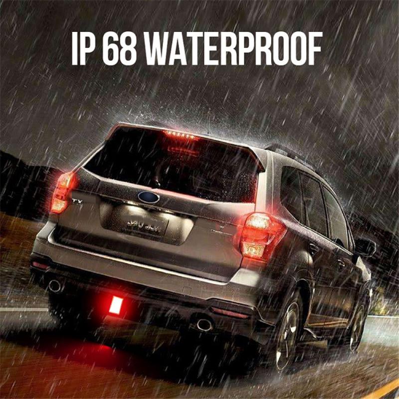 Red Rear Brake Light With 15 Leds For Racing Cars, Motorcycles And Automobiles