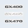 3D Chrome Glossy Black ABS Letters Number GX400 GX460 GX470 Emblem For Lexus Car Trunk Logo Badge Sticker