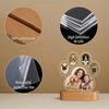 Custom Dog Paw Shaped LED Light Frame Personalized Multi-Photo Pet Picture Frame Unique Memorial & Keepsake Gift for Dog Lovers