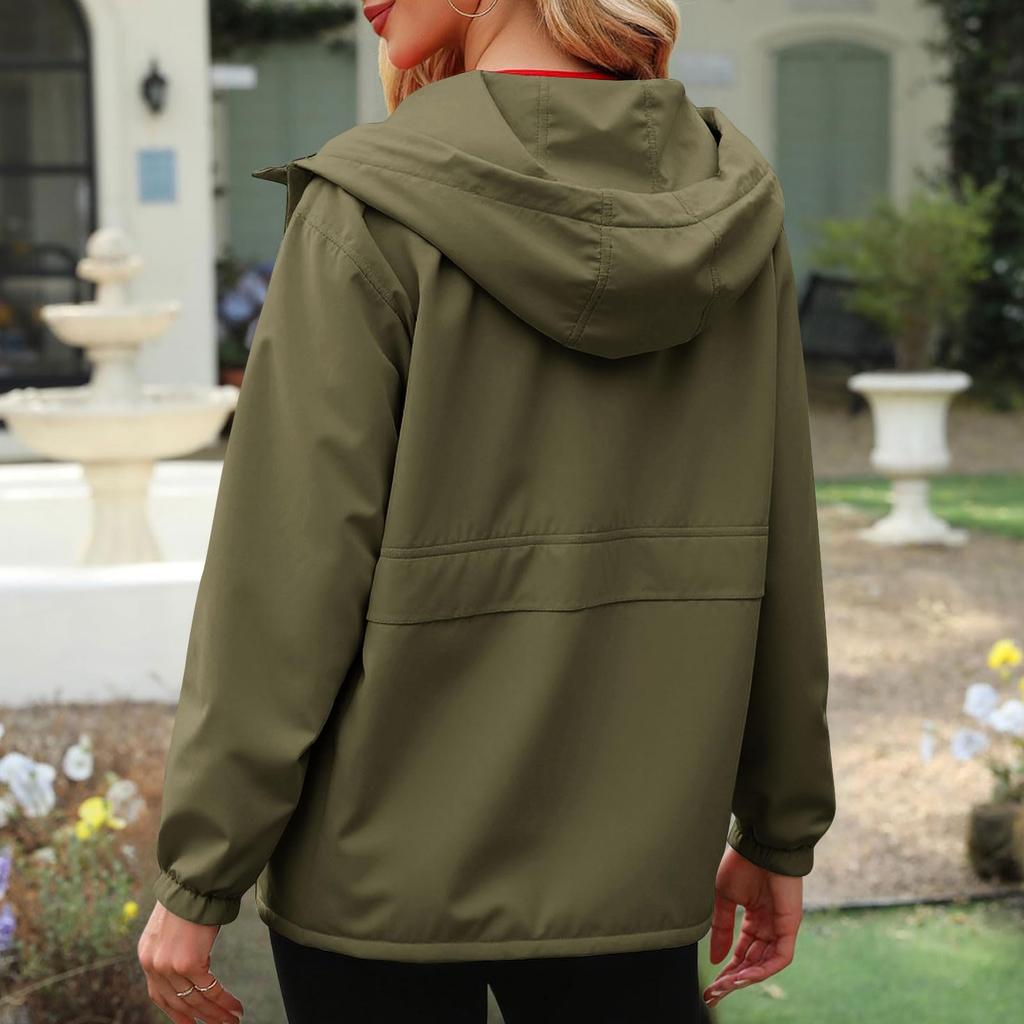 Women's Fashion Casual Solid-Color Waterproof Outdoor Hiking Short-Sleeve Top