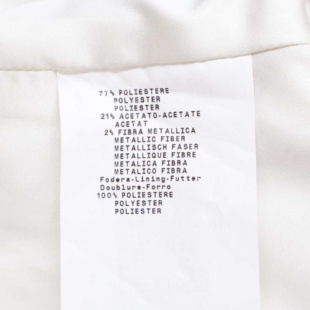 Armani Collezioni [/Domestic Regular] Flower Print Sleeveless Top Dress 42 White / SilverUsed