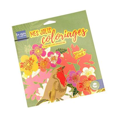 Coloring Book with Foil Nature Theme 16 Pages