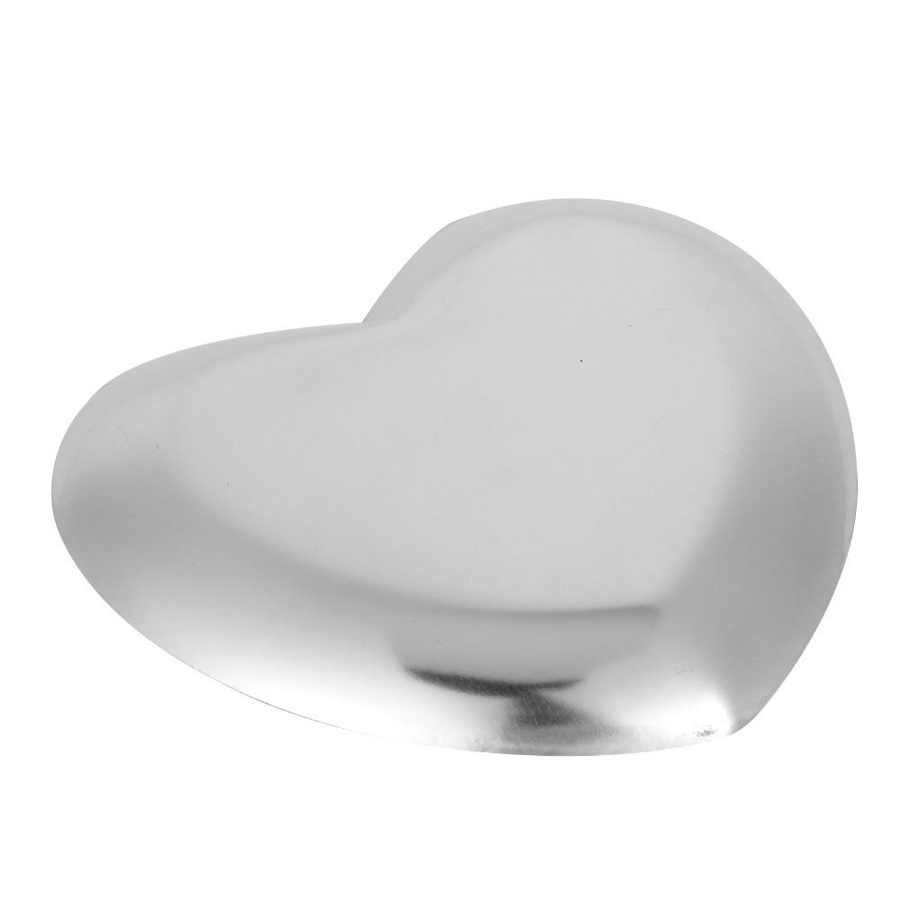Heart Shaped Manicure Color Mixing Tray Cosmetics Organizer Tray DIY Pigment Blending серебряный