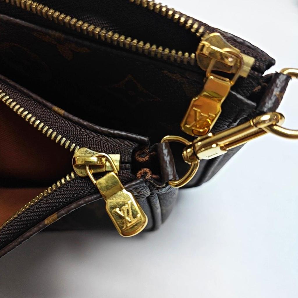 [Pre-Owned] Multi Pochette Accessoires Chain Monogram Five-In-One Combination Bag Coated Canvas Leather Mahjong Bag Underarm Hand - Very Good #1MUXL9K
