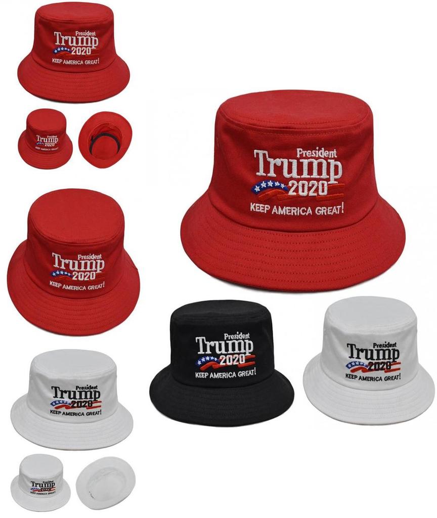 Donald President Trump 2020 Keep America Great Cap Embroidered Bucket Hat Unisex