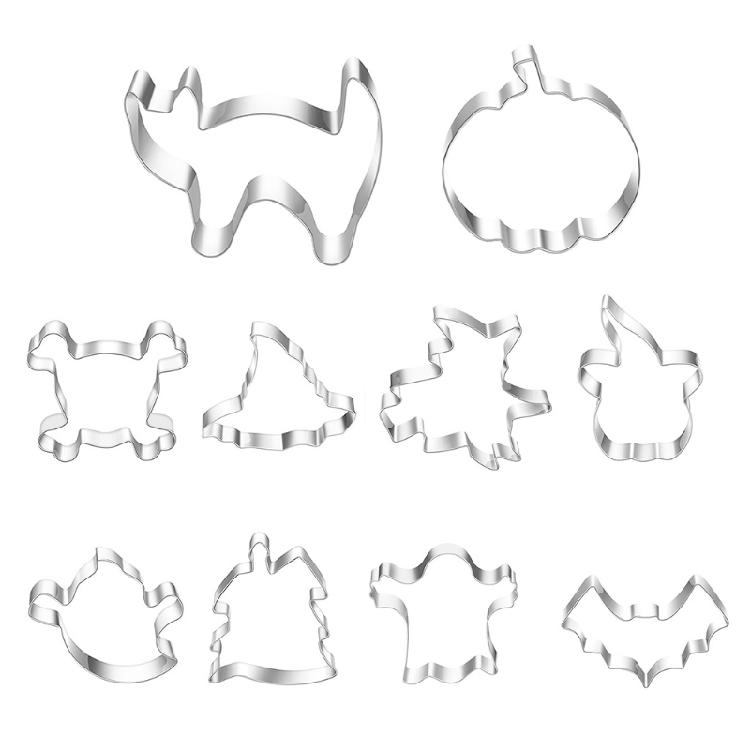 

Pastry Tools Cookie Cutter Stainless Steel Halloween Shape of Pumpkins Witch