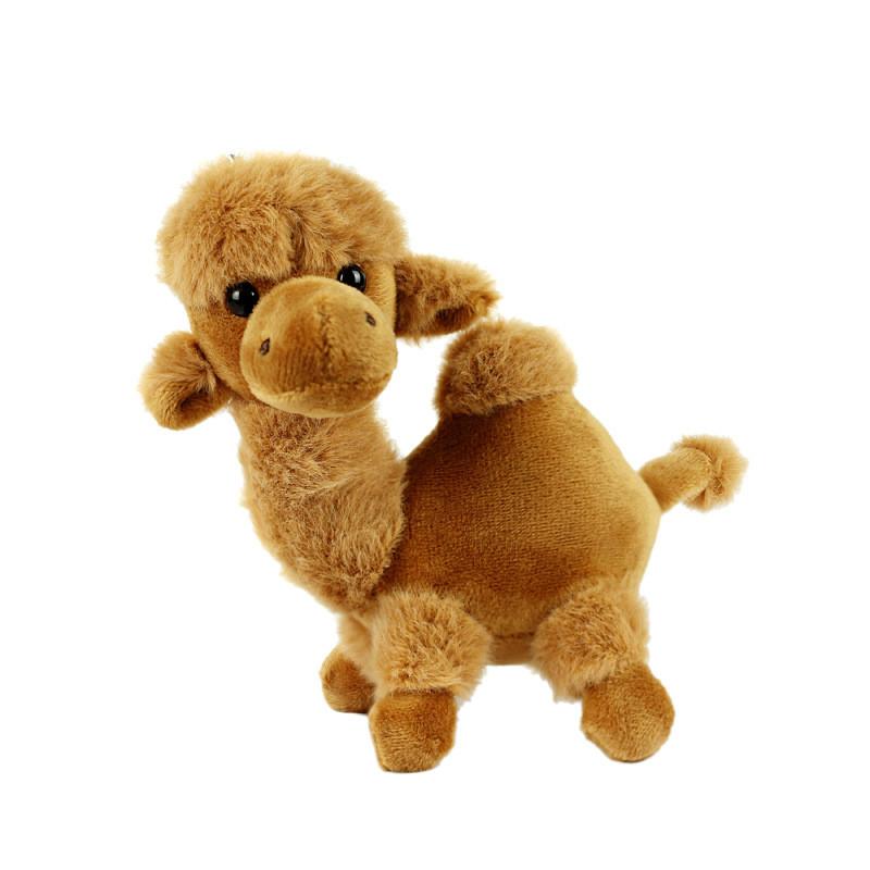 Adorable Cartoon Camel Plush Toy Keychain Soft Stuffed Animal Travel Accessory