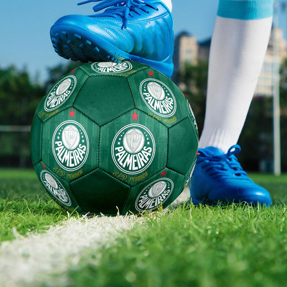 SE Palmeiras football club Pallone da Calcio Indoor Misura 5 Colorato Cucito a Macchina PVC Pronto per la Competizione Resistente Alta Rimbalzabilità