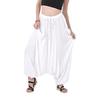 Women White Loose Baggy Pant Indian Party Wear Ethnic Boho Gypsy Harem Pants