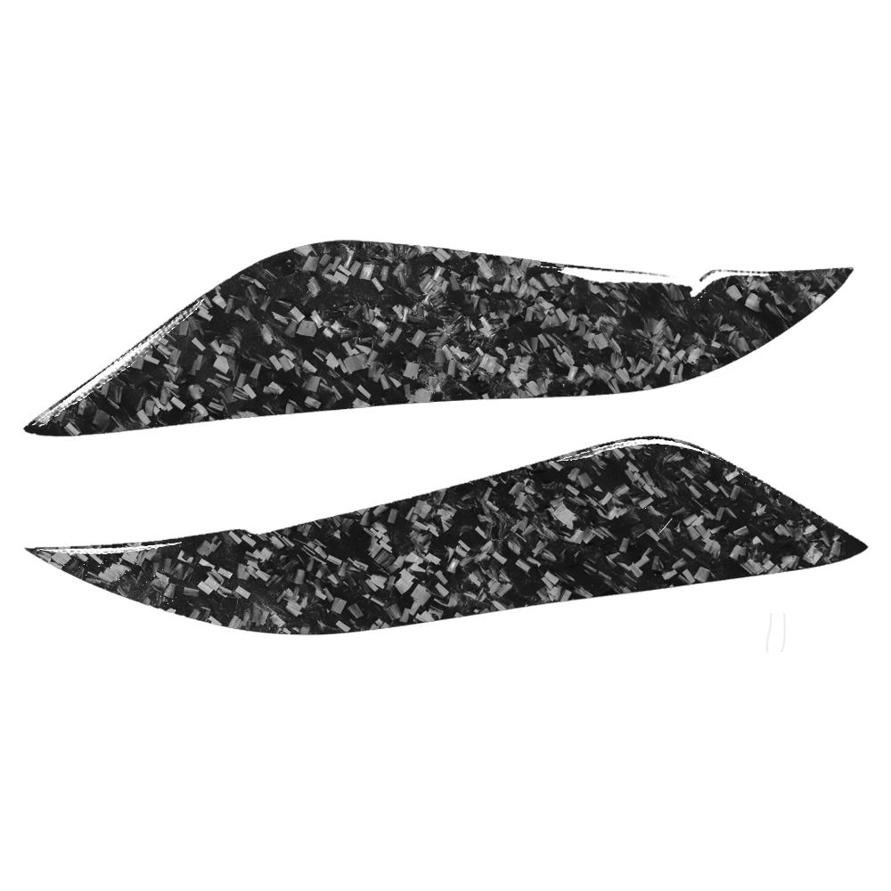 For Toyota Corolla 2008-2011 Real Dry Carbon Fiber Front Headlight Eyelid Eyebrow Cover Panel Trim Car Accessories Modification