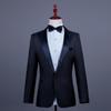 Men's Single-Breasted Rhinestone Suit Set for Banquet and Performance