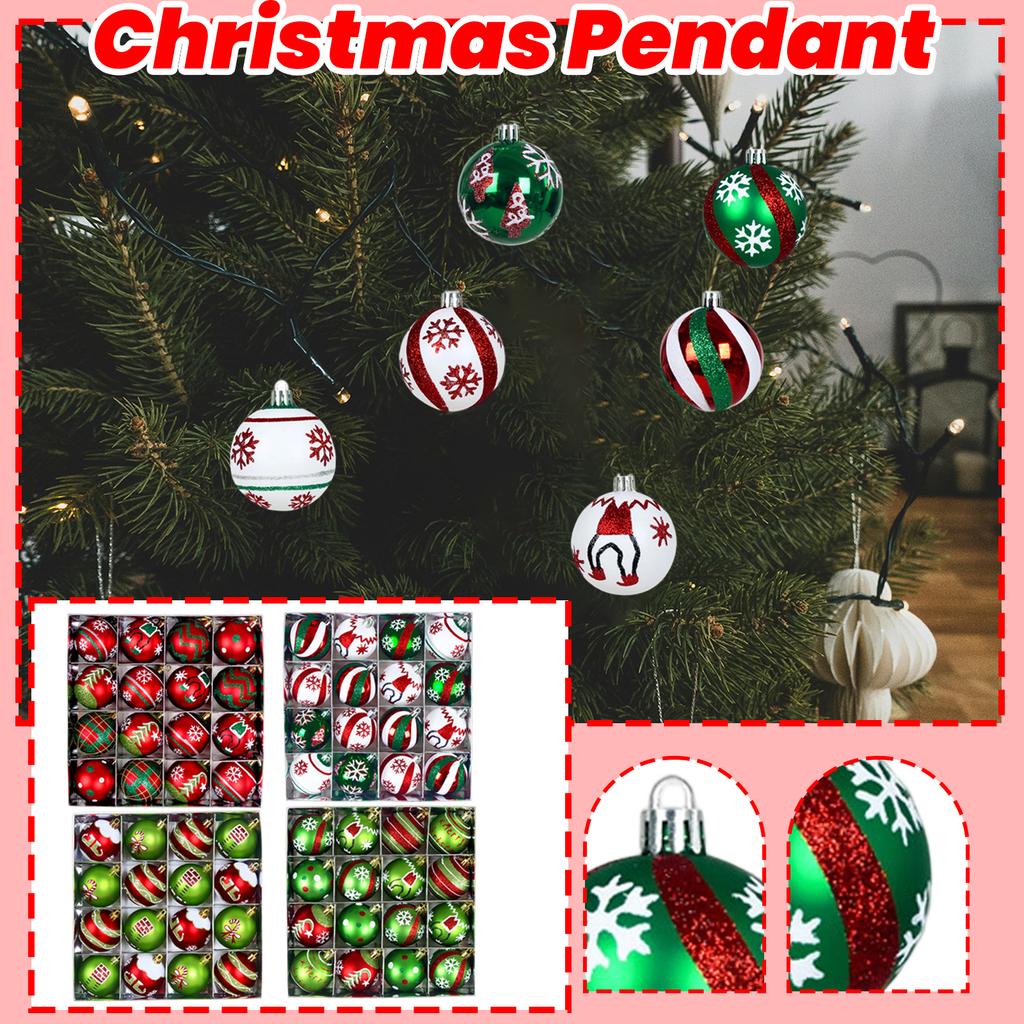 Christmas Ball 6cm16pcs Electroplated Plastic Ball Christmas Decoration Set