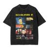 Manga Invincible T Shirt Allen the Alien Print T-shirt Washed Cotton Oversized T-Shirts for Men Women Clothing Short Sleeve Tees
