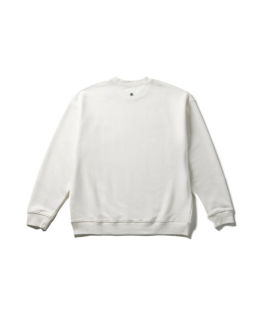 Snow Peak New Standard Square Logo Pullover Tops Pullover Off White Size S NSD-SW-25AU001 Men's Women's
