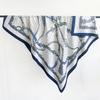 French Retro Shawl for Women with 1116 New Air-conditioned Room Square Scarf Light Luxury High Sense Old Money Style Silk Scarf for Women