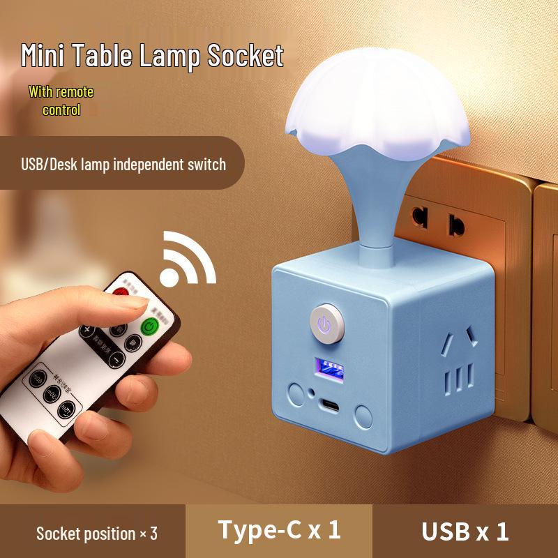 Multifunctional Cube Power Strip with USB and Night Light
