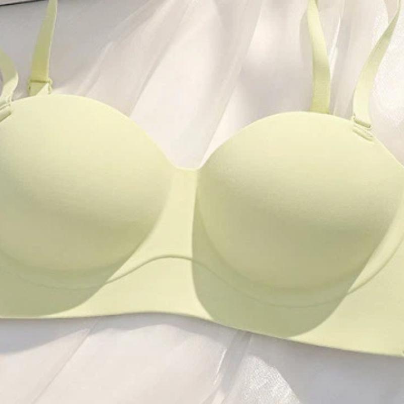 Brown Push-Up Bra with Round Cup and Adjustable Straps