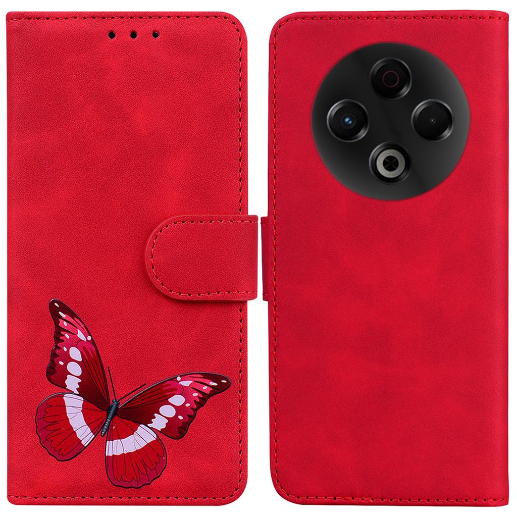 For TECNO Spark 30 4G Stand Case PU Leather Phone Cover Butterfly Printed