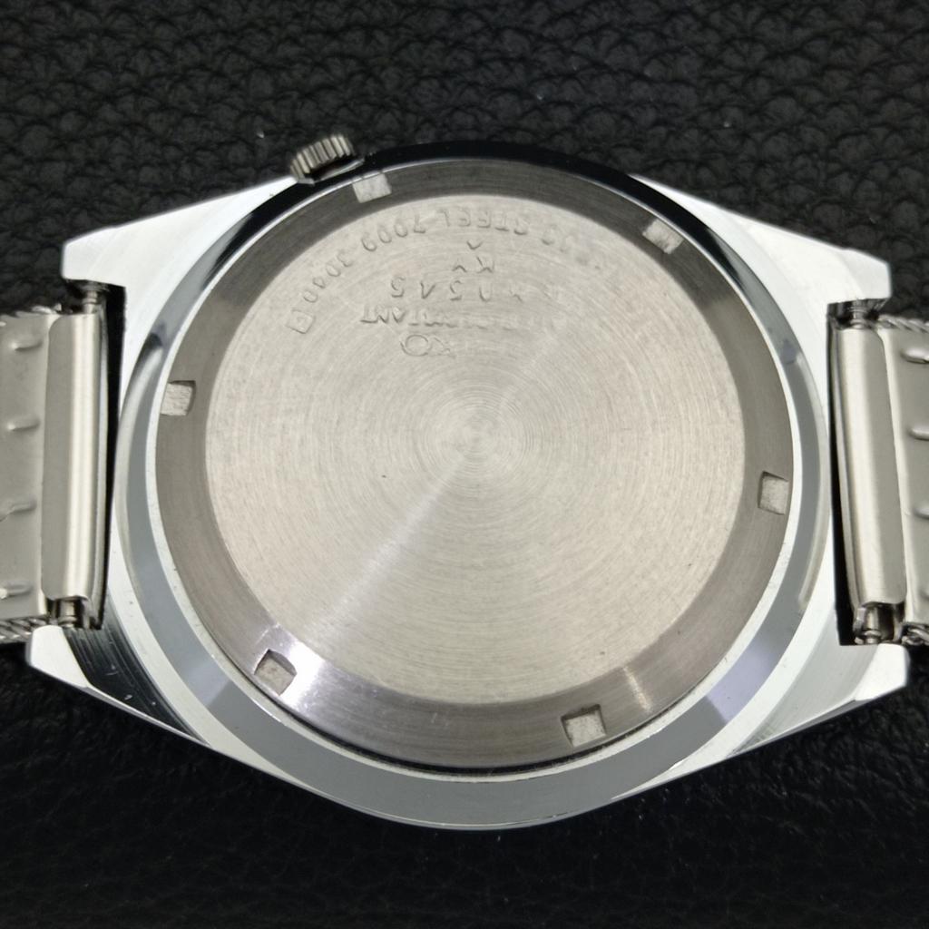 REFURBISHED VINTAGE SEIKO EXPO 70 AUTOMATIC JAPAN MENS BLUE DIAL WATCH a433580-2 R117-a433580