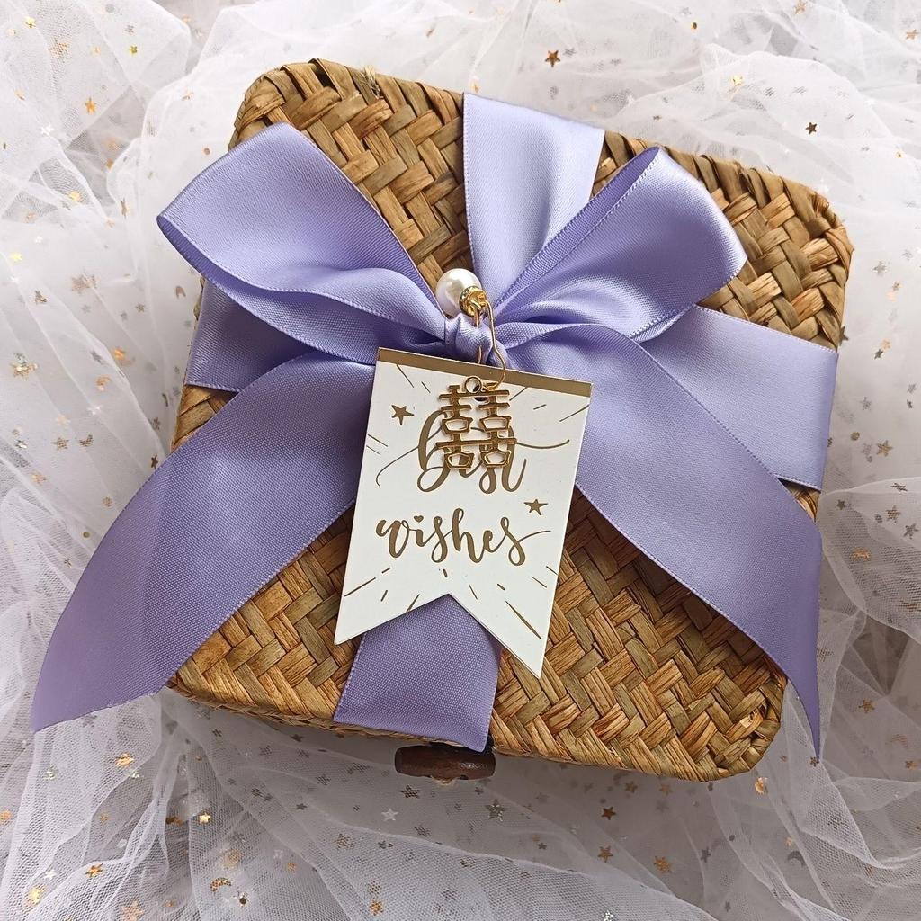 Creative Rattan Woven Wedding & Bridesmaid Souvenir Gift Box