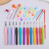 Portable Crochet Hook Set Multicolor Knitting Needles With Storage Bag Weaving Tool Kit For DIY Knitting Sewing Craft Projects