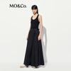 MO&Co. Patchwork Vest Tech-Chic Dress with Belt