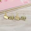 50Pcs Gold Metal Clip - Office and Home Compact Rugged Folder