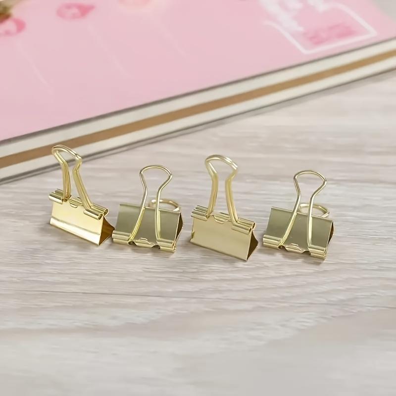 50Pcs Gold Metal Clip - Office and Home Compact Rugged Folder