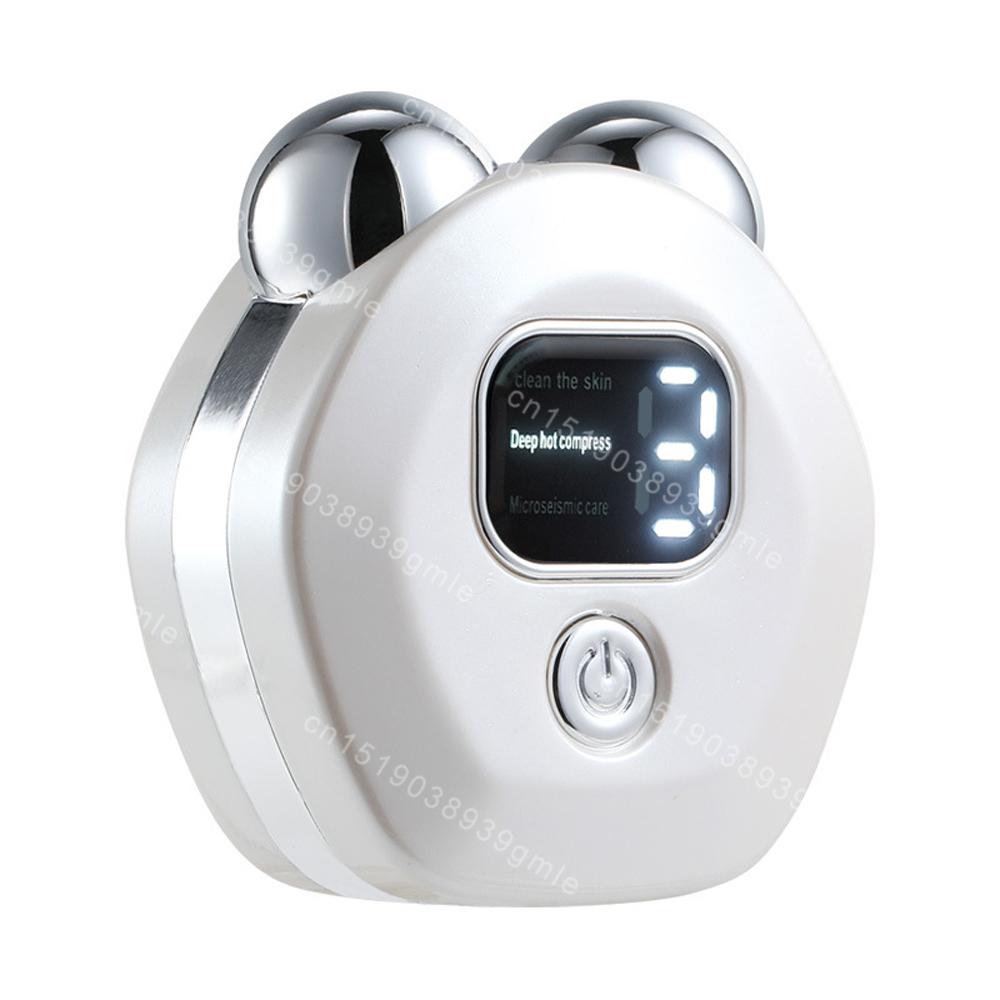 

Массажер для лица Микротоковый ролик Вибрационный массаж Шея Лицо Подтягивающее устройство Подтяжка кожи Лица Против морщин Красота Лица белый