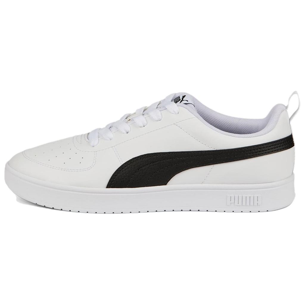 PUMA Ricky Abrasion Resistant Low top Skateboard Shoes Unisex White Black 387607-02
