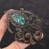 Copper Azurite Malachite Pendant Copper Wire Wrapped Gemstone Pendant Copper Designer Jewelry Octopus Pendant Handmade Jewelry Gift For Mom