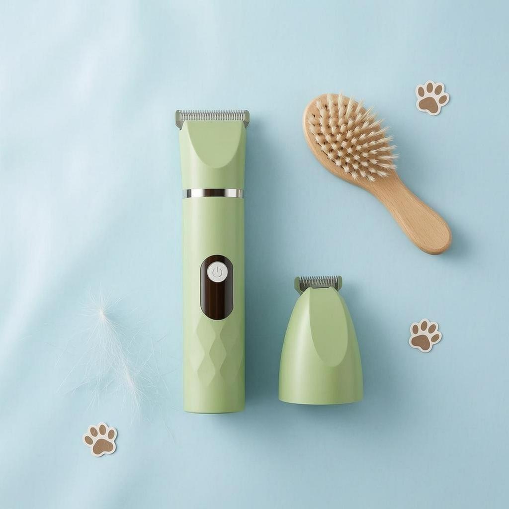 MultiFunction Grooming Trimmer Detachable Heads Cordless Pet Washable for Body Trimming