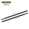 Uxcell 10 Pairs of 5A Classical Drumsticks with Non-Slip Handle Grip and Plastic Nylon Drumsticks with Wood Tip for Percussion and Drums