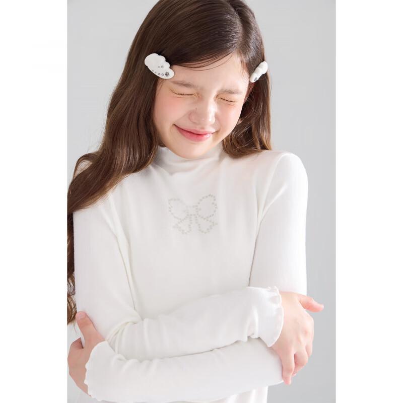 Mucmukn Girls' Thermal Bow-Accent Base Layer